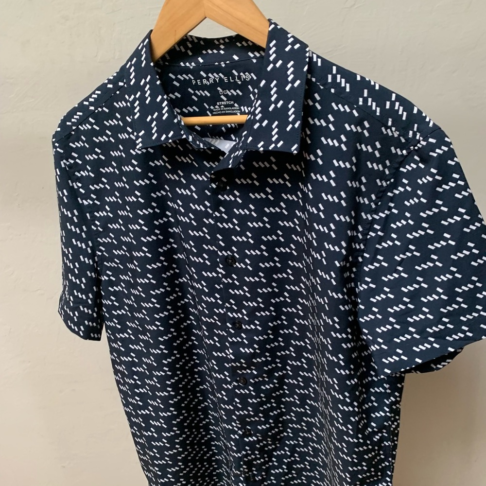 Perry Ellis Dress Shirt Short Sleeve